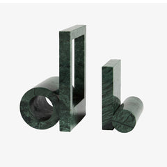 Marble Desk Accessories Decorative Green Marble Bookends