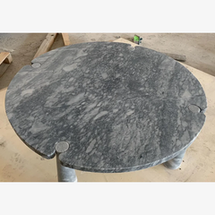 Grey Marble Coffee Table, Silver Grey Marble Side Table, Marble Table, Custom Order Table