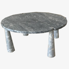 Grey Marble Coffee Table, Silver Grey Marble Side Table, Marble Table, Custom Order Table