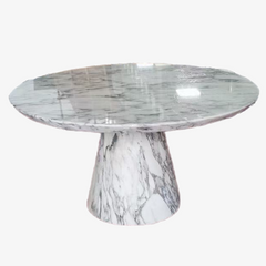Luxury Volakas Arabescato White marble design dining room furniture White Marble dining tables