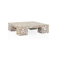 Square Coffee Table Calacatta Viola Marble Table Living Room Furniture