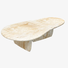 Luxury Stone Furniture for the Living Room Home Travertine Form Coffee Tables