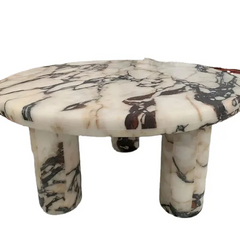 Luxury Design Stone Furniture Calacatta Viola Marble Coffee Tables