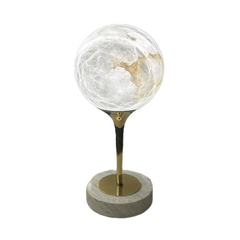 Italian White Marble Spanish Alabaster Stone Lamps Luxury Modern Alabaster Lamps