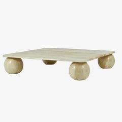 Coffee Table Set Luxury Modern Living Room Furniture Italian Marble Coffee Tables with Sphere Fee