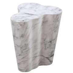 Side Tables for Living Room Luxury Furniture Italian Carrara White Marble Tall Side Tables