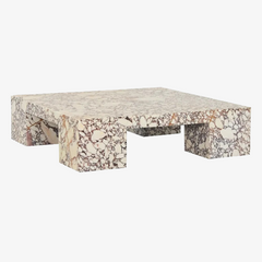 Square Coffee Table Calacatta Viola Marble Table Living Room Furniture