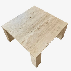 Wholesale marble coffee table living room furniture Italian Beige Travertine Coffee Tables