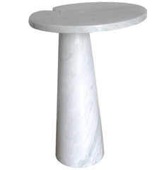 Italian White Marble Eros Series Side Table for Living Room Luxury Carrara Coffee Tables