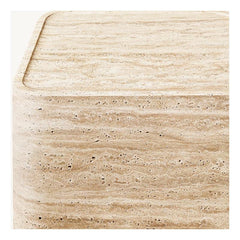 Square Coffee Table Classico Ombra Travertine Side Table Natural Stone Furniture