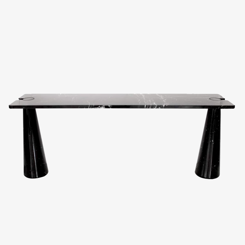 Modern Decorative Freestanding Rectangular Entryway Table Natural Marb ...