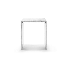 Luxury Side Table for Living Room Gio Minimalist Fluted Carrara Marble Side Tables