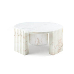Modern Design Round Marble Coffee Table Living Room Stone Furniture Caravel Marble Coffee Table