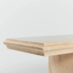 console tables living room furniture polished travertine console circa tables