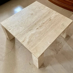 Wholesale marble coffee table living room furniture Italian Beige Travertine Coffee Tables