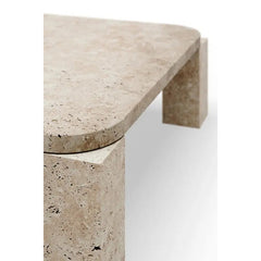 Factory Directly Sale Atlas coffee table 60 x 60 cm unfilled travertine Coffee Table