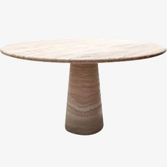 Classic Design Dining Table Living Room Stone Furniture Contemporary Beige Travertine Dining Table