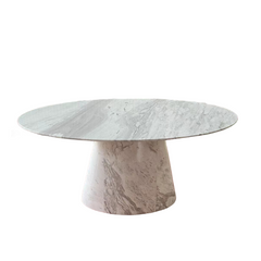 Luxury Volakas Arabescato White marble design dining room furniture White Marble dining tables