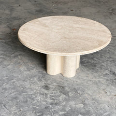 Modern Design Round Marble Coffee Table Living Room Furniture Big Round Travertine Coffee Table