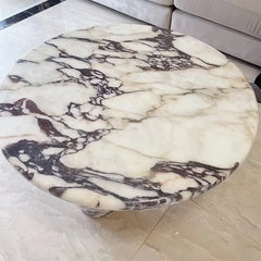 Luxury Design Stone Furniture Calacatta Viola Marble Coffee Tables