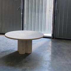 Modern Design Round Marble Coffee Table Living Room Furniture Big Round Travertine Coffee Table