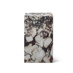 The industry wholesale price corner side table Calacatta Viola Marble Plinth Block Tall End Table