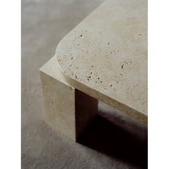 Factory Directly Sale Atlas coffee table 60 x 60 cm unfilled travertine Coffee Table