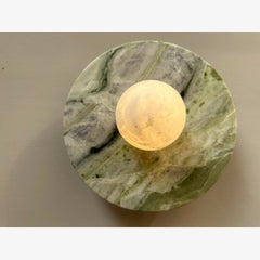 Nordic Green Marble Stone Lamps Living Room Bedroom Home Decor Alabaster White marble Wall Lamps