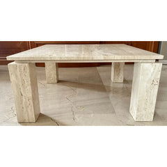 Wholesale marble coffee table living room furniture Italian Beige Travertine Coffee Tables