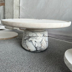 Medium Marble Altana Side Table Travertine Black Marble Altana Small Medium Large Side Tables