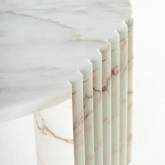 Modern Design Round Marble Coffee Table Living Room Stone Furniture Caravel Marble Coffee Table