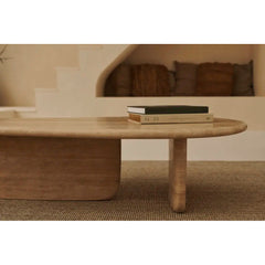 Luxury Stone Furniture for the Living Room Home Travertine Form Coffee Tables