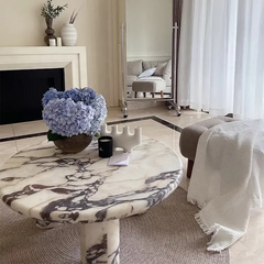 Luxury Design Stone Furniture Calacatta Viola Marble Coffee Tables