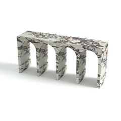 Luxury Marble Furniture Custom Travertine Stone Console Table Entryway Table