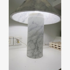 Nordic bedroom Carrara White Marble Table Lamp For Home Decor