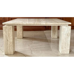 Wholesale marble coffee table living room furniture Italian Beige Travertine Coffee Tables