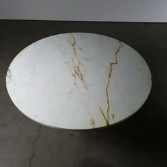 Luxury Stone Furniture for Dining Room Calacatta Paonazza Marble Dining Table with Hexagon Base