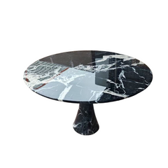 Luxury Volakas Arabescato White marble design dining room furniture White Marble dining tables