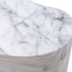 Side Tables for Living Room Luxury Furniture Italian Carrara White Marble Tall Side Tables