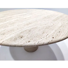 Classic Design Dining Table Living Room Stone Furniture Contemporary Beige Travertine Dining Table