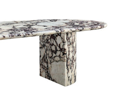 Luxury Customized Italy Stone Top Big Dining Table Calacatta Viola Marble Oval Dining Table 240cm