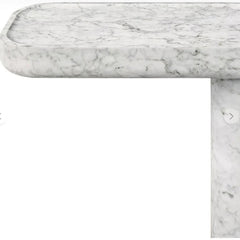 Baroque Style Natural Stone Entryway Table Rectangular Hallway Italian Travertine Plinth Console Table