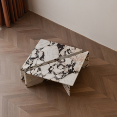 Triangle Coffee Table set of 2 Calacatta Viola coffee table quality low price good price small table coffee