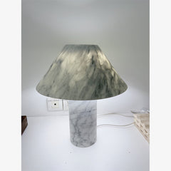 Nordic bedroom Carrara White Marble Table Lamp For Home Decor